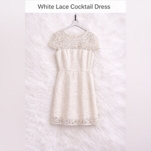 Milly White Floral Mini Dress